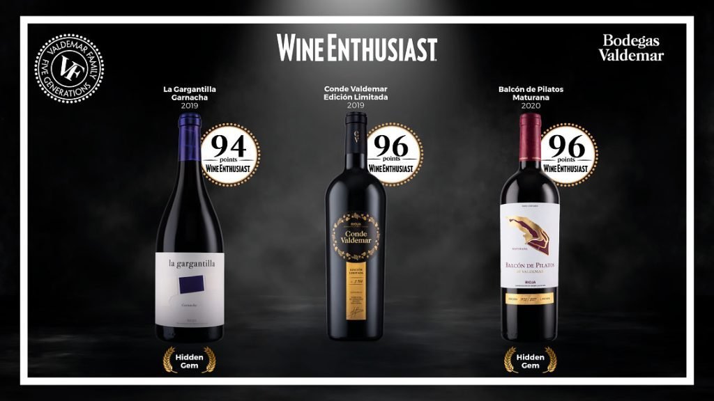 Bodegas Valdemar Wine Enthusiast ratings