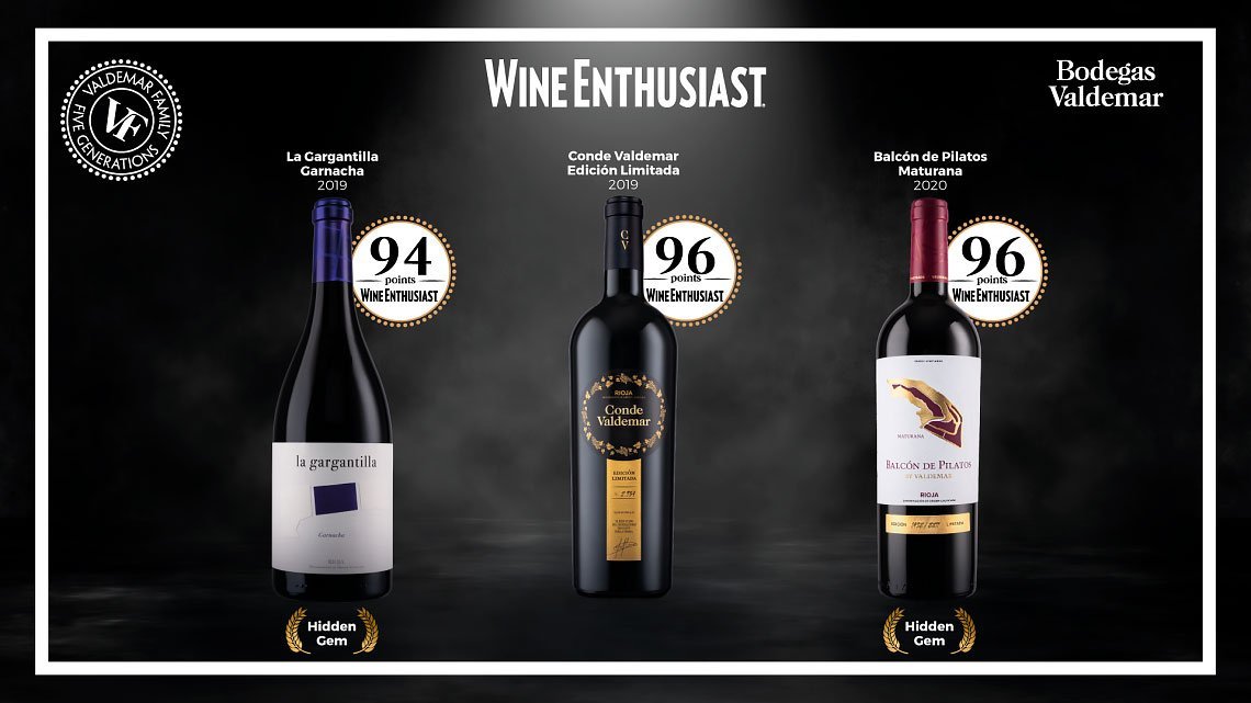 Bodegas Valdemar Wine Enthusiast ratings